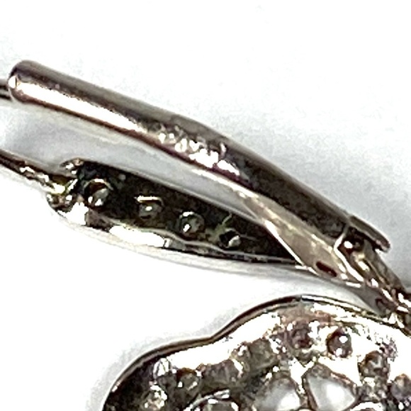 925 Sterling Silver Peridot White Sapphire Dangle Earrings New - Picture 5 of 12